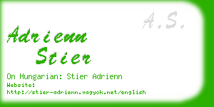 adrienn stier business card